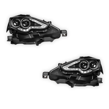 Lexus IS XE30 GSE30R (2013 - 2016) Black Full LED DRL Day Time Projector Headlights LH + RH