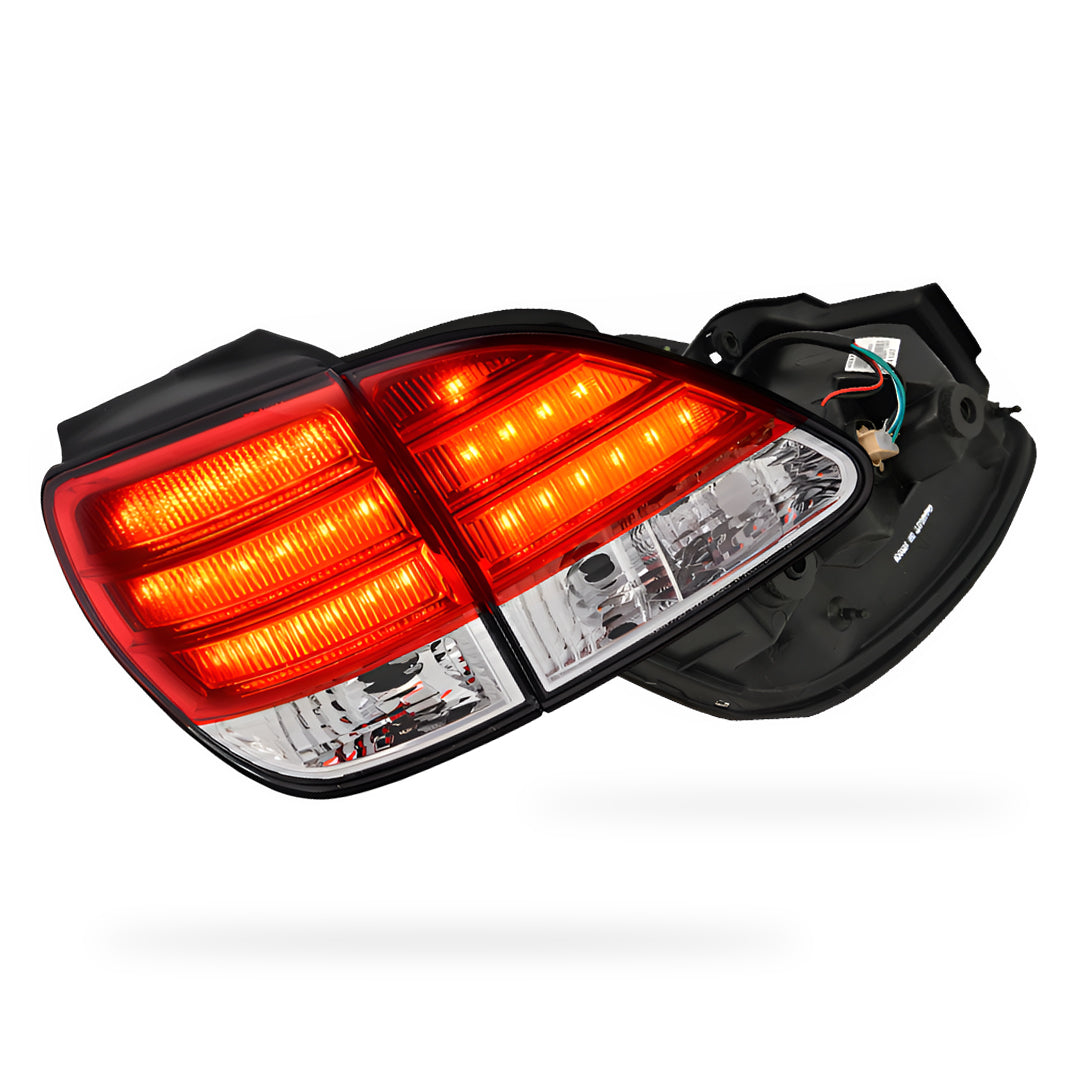 Lexus RX300 XU10 (1999 - 2003) Clear Red LED Tail Lights With Garnish LH + RH
