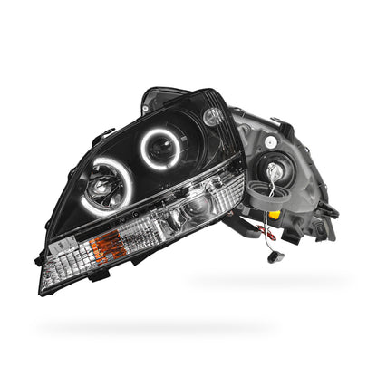 Lexus RX300 / XU10 (1999 - 2003) Black CCFL Angel Eyes Projector Headlights LH + RH
