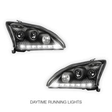 Lexus RX330 / RX350 / RH400H / XU30 (2003 - 2008) Black LED DRL Projector Headlights LH + RH