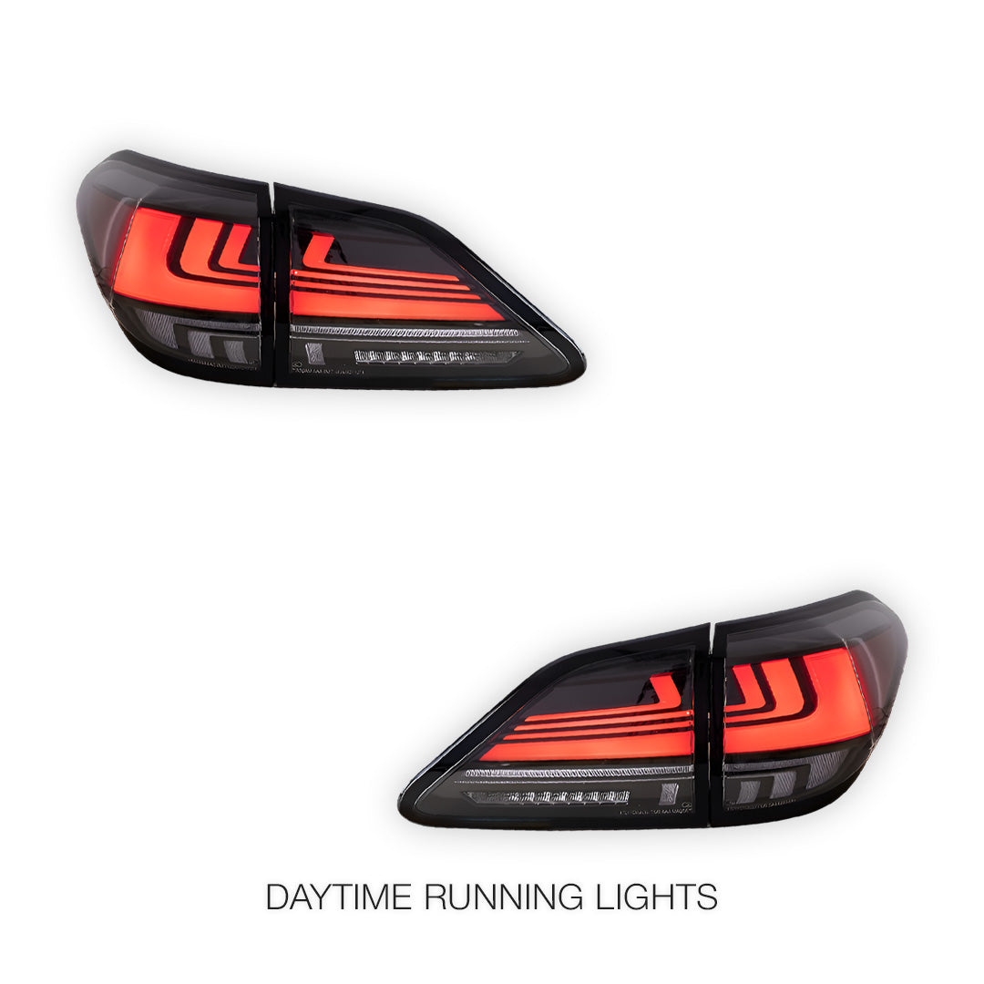 Lexus RX AGL / GGL / GYL (2009 - 2015) Smoked Clear Sequential Tail Lights LH + RH