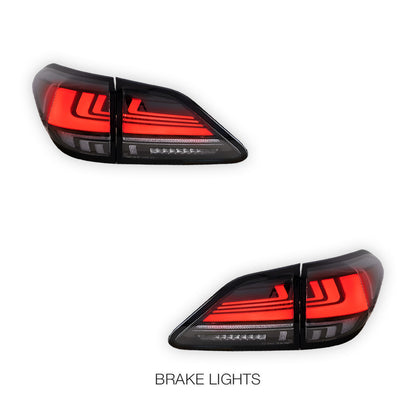 Lexus RX AGL / GGL / GYL (2009 - 2015) Smoked Clear Sequential Tail Lights LH + RH