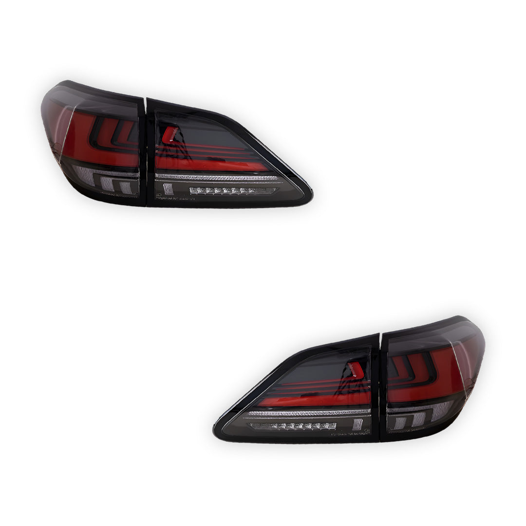 Lexus RX AGL / GGL / GYL (2009 - 2015) Smoked Clear Sequential Tail Lights LH + RH