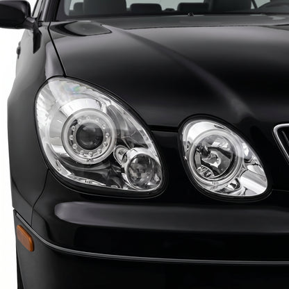 Lexus GS300 S160 (1998- 2005) JDM CCFL Angel-Eyes LED DRL Projector Headlights LH + RH