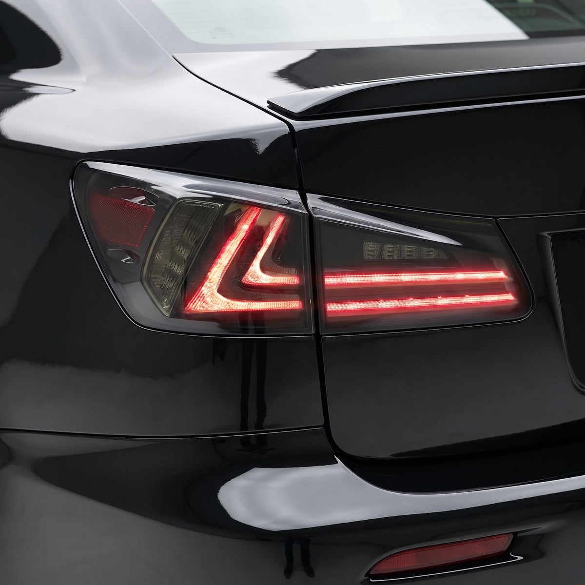 Lexus IS-F USE20 (2008 - 2015) Sequential Smoked Full LED Tail Lights LH + RH installed