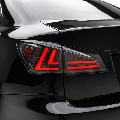 Lexus IS GSE20 (2005 - 2013) 3D Full LED Stripe Tail Lights LH + RH