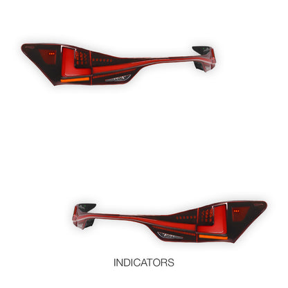 Lexus GS L10 (2012 - 2020) Full LED Tail Lights and Center Garnish LH + RH