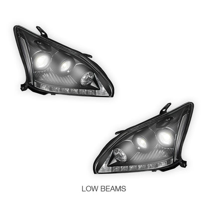 Lexus RX330 MCU33 / MCU38 (2003 - 2006) LED DRL & CCFL-Angel Eyes Projector Headlights LH + RH
