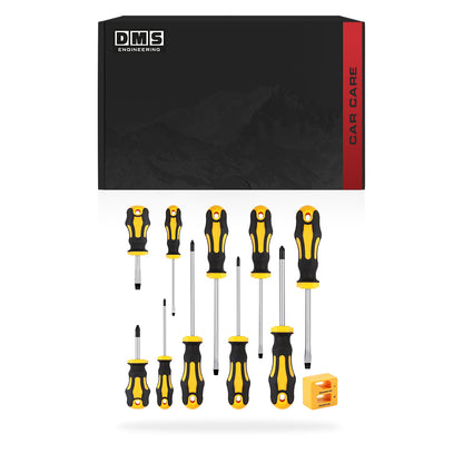 DMS Home Garage Kit - Socket Set + Magnetic Screwdriver Set + Magnetic Tool Trays + Safety Gloves