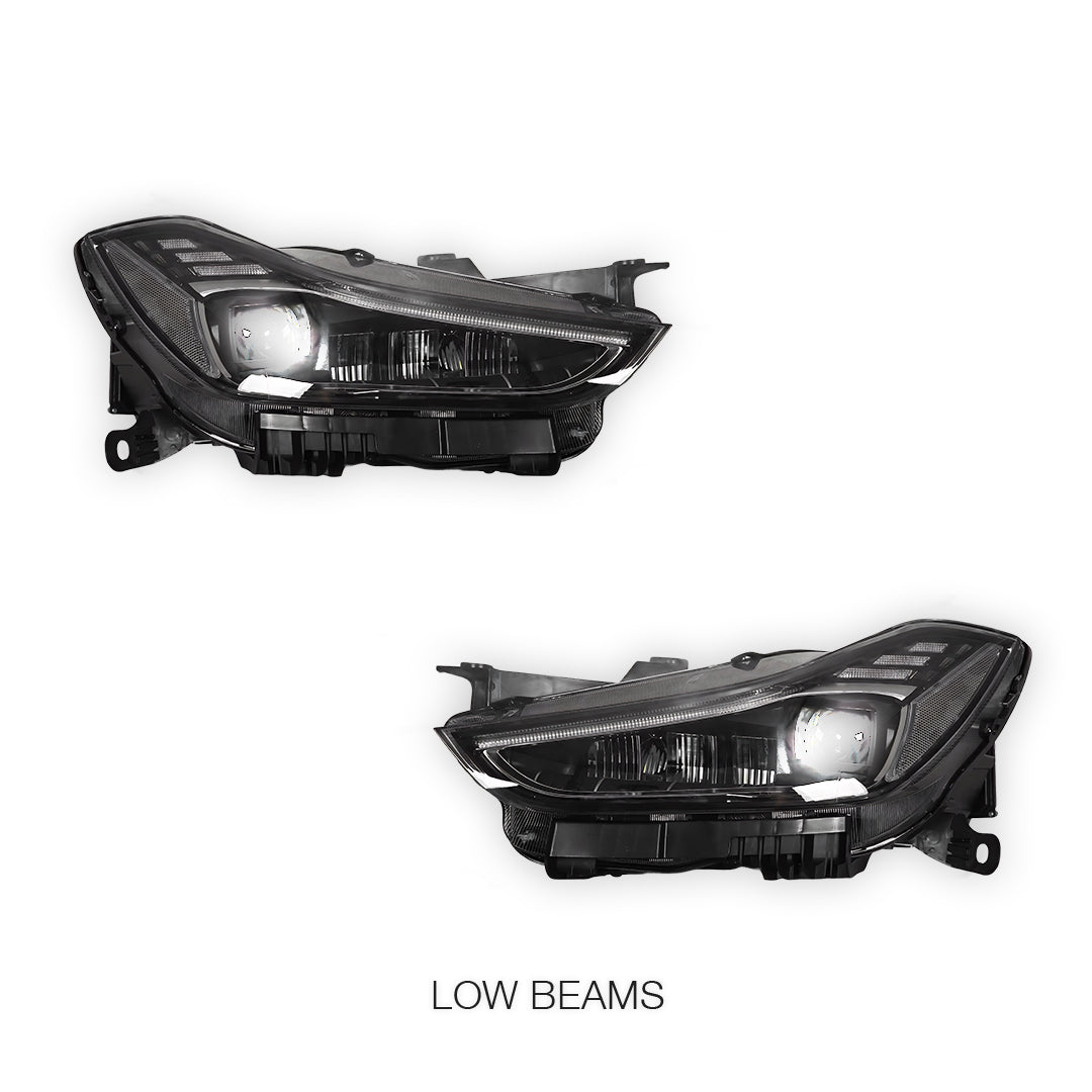 Maserati Ghibli M157 (2013 - 2020) Black Facelift Trofeo Style Full LED Headlights LH + RH