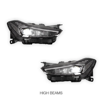 Maserati Ghibli M157 (2013 - 2020) Black Facelift Trofeo Style Full LED Headlights LH + RH