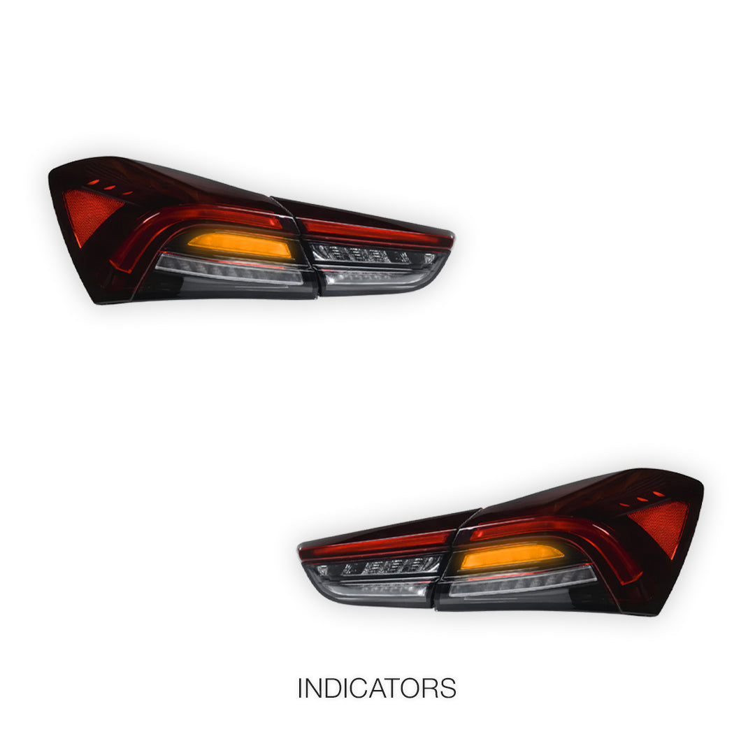 Maserati Ghibli M157 (2013 - 2020) Trofeo Update Style Full LED Tail Lights LH + RH