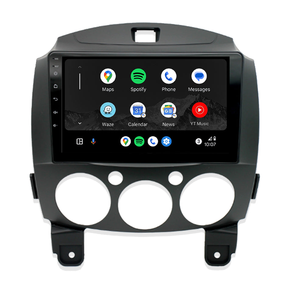 Mazda 2 DE (2007 - 2013) 9" Wireless Android 13 Head Unit for Apple CarPlay / Android Auto