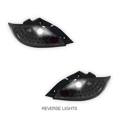 Mazda 2 DE (2007 - 2013) Full Smoked LED Tail Lights LH + RH