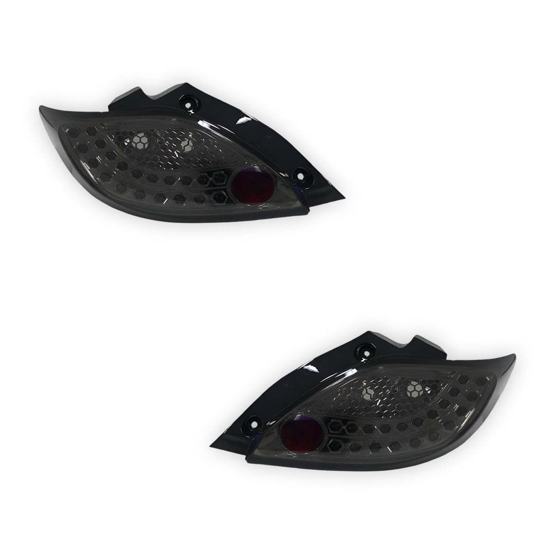 Mazda 2 DE (2007 - 2013) Full Smoked LED Tail Lights LH + RH