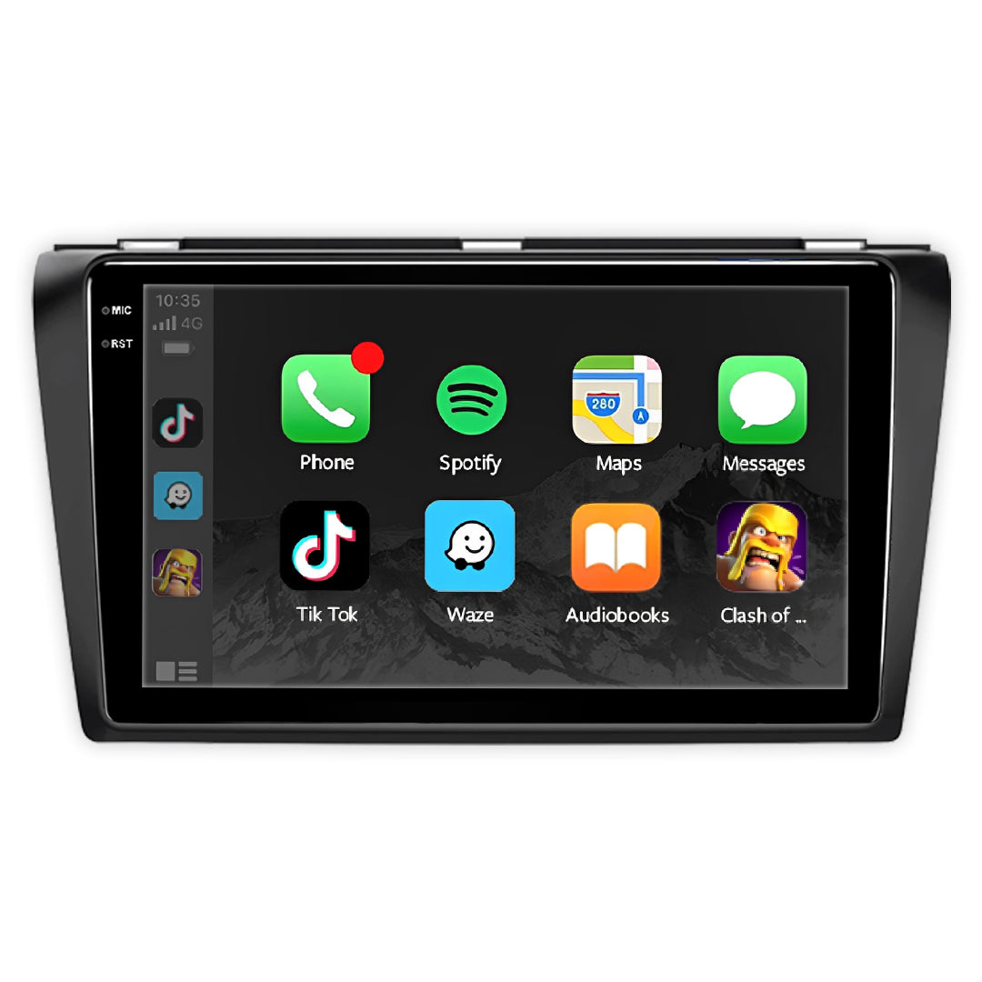 Mazda 3 BK (2003 - 2009) 9" Wireless Android 15 Head Unit for Apple CarPlay / Android Auto