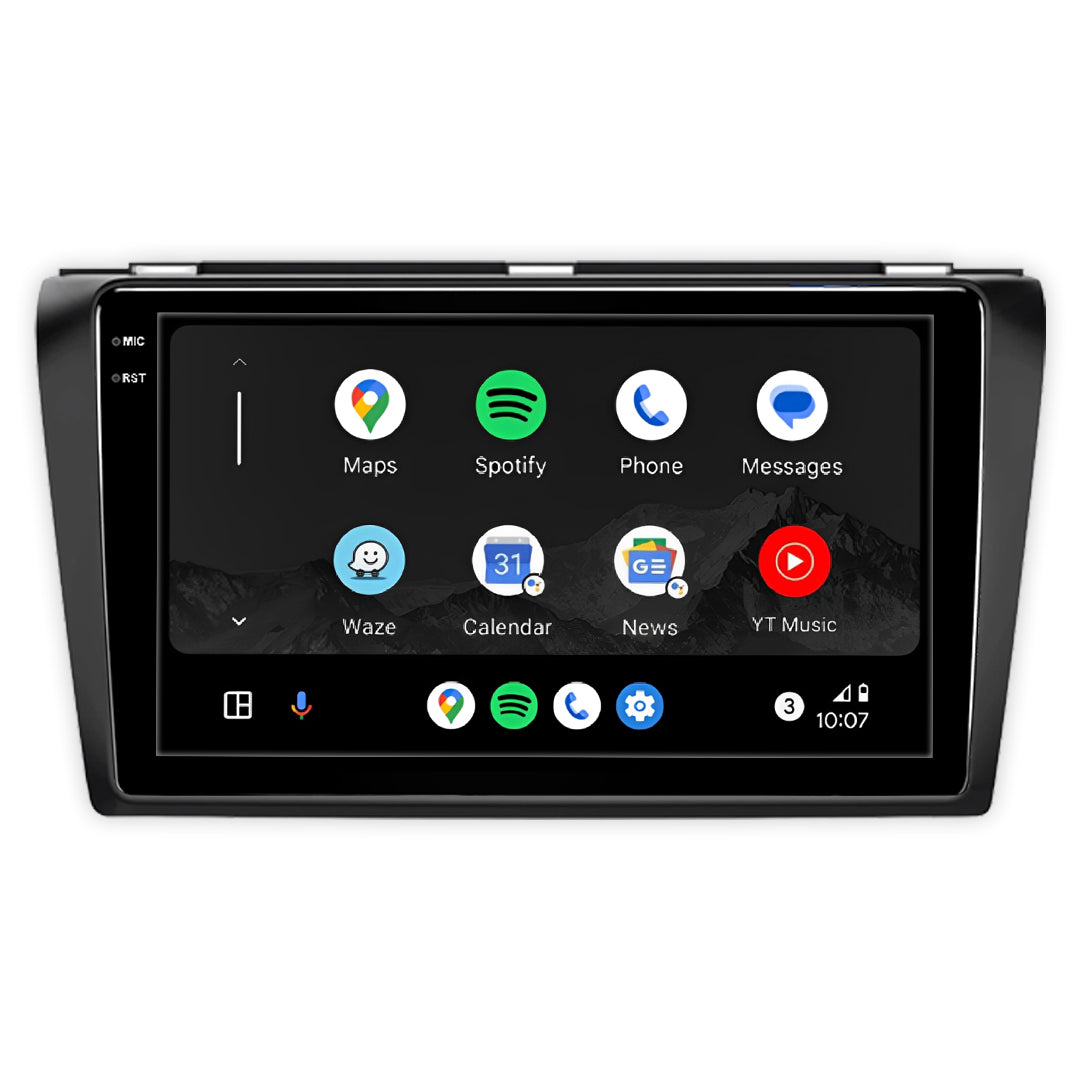 Mazda 3 BK (2003 - 2009) 9" Wireless Android 15 Head Unit for Apple CarPlay / Android Auto