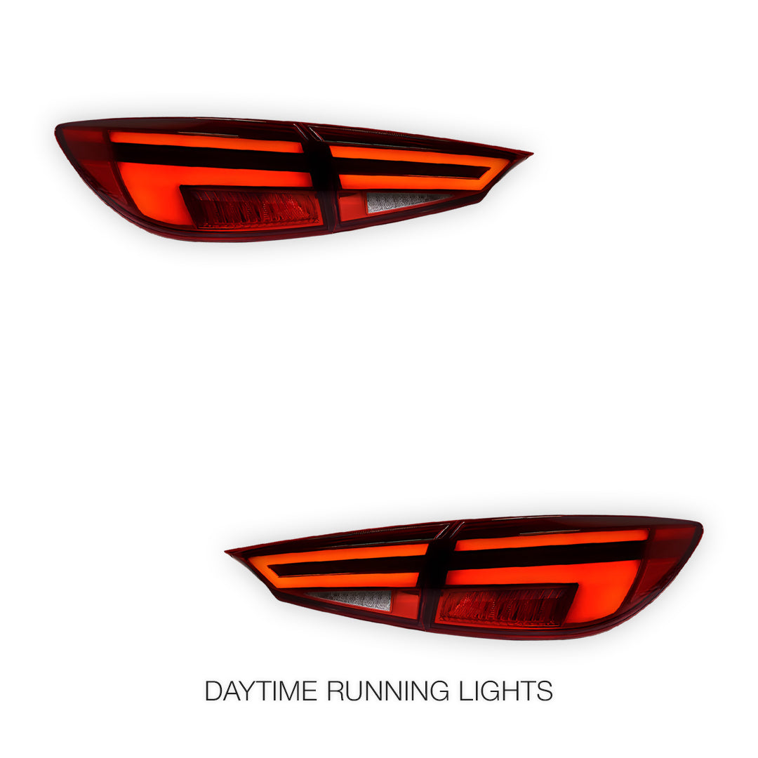 Mazda 3 BM / BN (2013 - 2018) Sequential Full LED 3D Stripe Tail Lights LH + RH