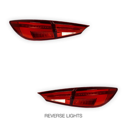Mazda 3 BM / BN (2013 - 2018) Sequential Full LED 3D Stripe Tail Lights LH + RH