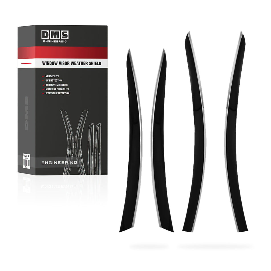 Mazda 3 BP Sedan (2019 - 2024) Stainless Trim Front and Rear Window Visor Weather Shields