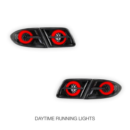 Mazda 6 GG / GY (2003 - 2008) Smoked Animation Sequential Tail Lights LH + RH