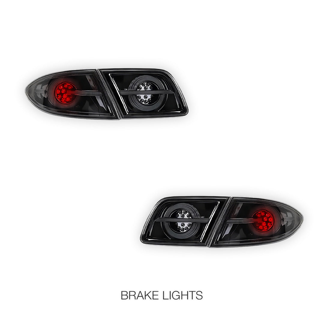 Mazda 6 GG / GY (2003 - 2008) Smoked Animation Sequential Tail Lights LH + RH