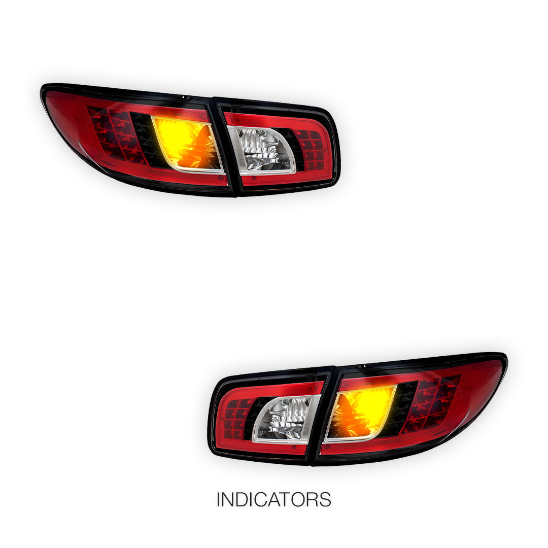 Mazda 6 GG (2002 - 2007) JDM Black LED Tail Lights LH + RH