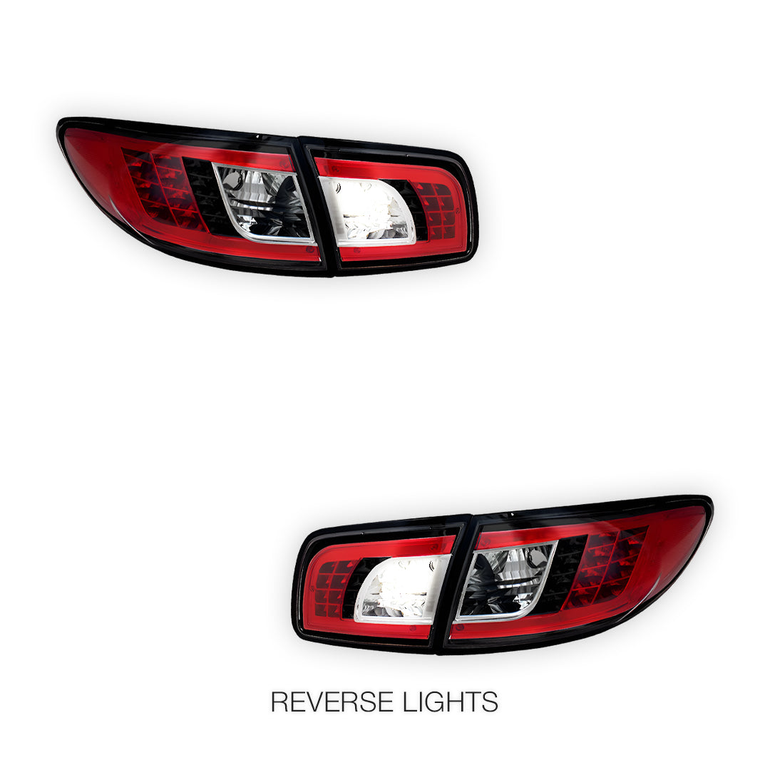 Mazda 6 GG (2002 - 2007) JDM Black LED Tail Lights LH + RH