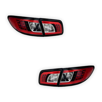 Mazda 6 GG (2002 - 2007) JDM Black LED Tail Lights LH + RH