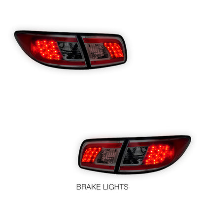 Mazda 6 GG (2002 - 2007) JDM Black LED Tail Lights LH + RH