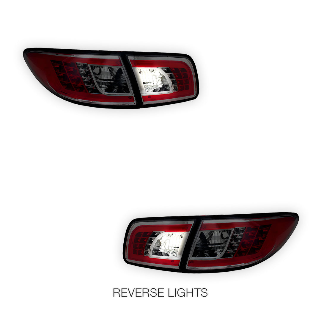 Mazda 6 GG (2002 - 2007) JDM Black LED Tail Lights LH + RH