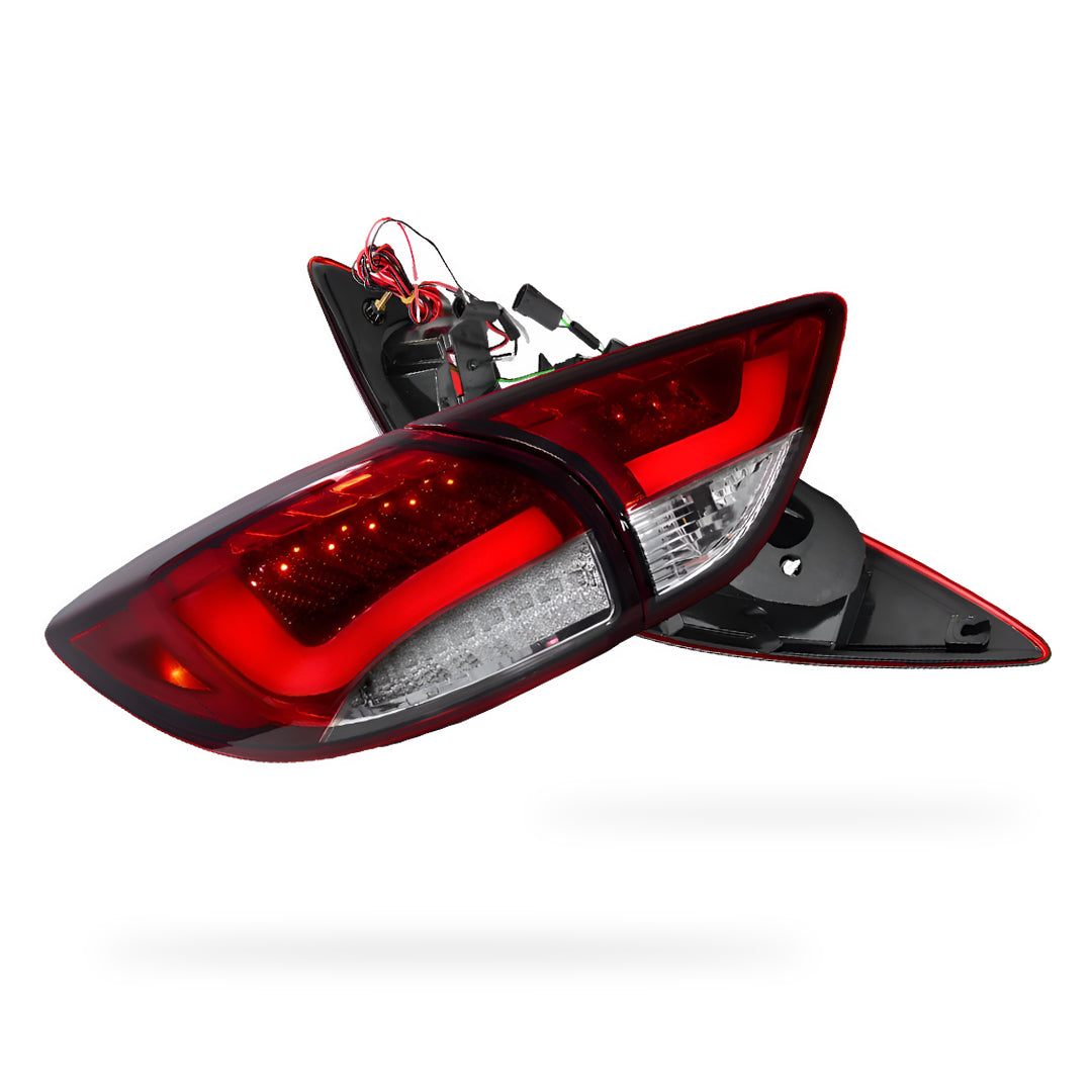 Mazda CX-5 KE (2012 - 2015) Sequential Clear Red 3D LED Stripe Bar Tail Lights LH + RH
