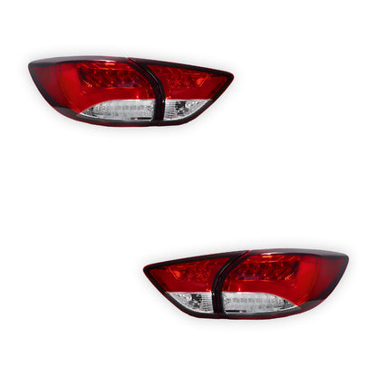 Mazda CX-5 KE (2012 - 2015) Sequential Clear Red 3D LED Stripe Bar Tail Lights LH + RH