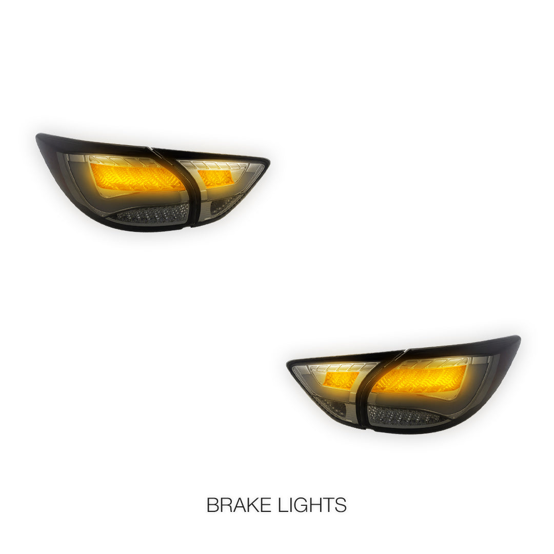 Mazda CX-5 KE (2012 - 2015) Sequential Full Smoked 3D LED Stripe Bar Tail Lights LH + RH