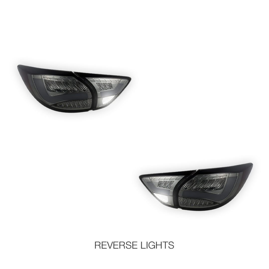 Mazda CX-5 KE (2012 - 2015) Sequential Full Smoked 3D LED Stripe Bar Tail Lights LH + RH