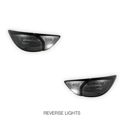 Mazda CX-5 KE (2012 - 2015) Sequential Full Smoked 3D LED Stripe Bar Tail Lights LH + RH