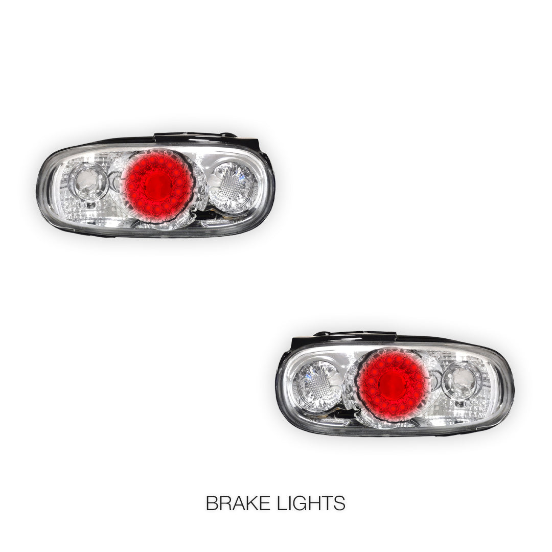 Mazda MX-5 NA (1989 - 1998) Crystal Clear Altezza LED Tail Lights LH + RH
