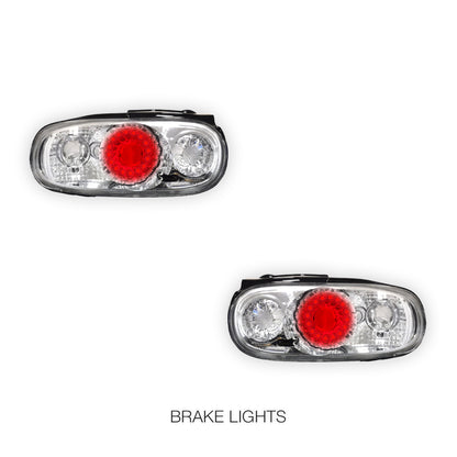 Mazda MX-5 NA (1989 - 1998) Crystal Clear Altezza LED Tail Lights LH + RH