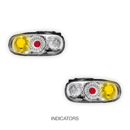 Mazda MX-5 NA (1989 - 1998) Crystal Clear Altezza LED Tail Lights LH + RH
