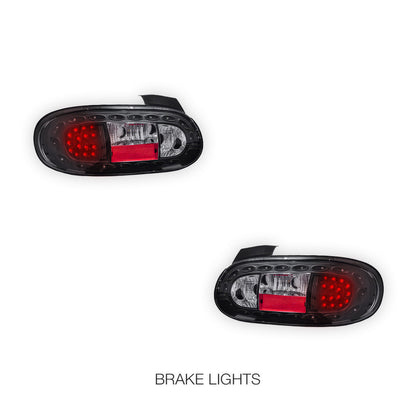 Mazda MX-5 NB (1998 - 2005) JDM Black LED Tail Lights LH + RH