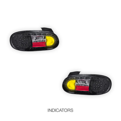 Mazda MX-5 NB (1998 - 2005) JDM Black LED Tail Lights LH + RH