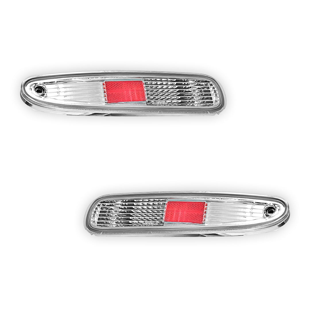 Mazda RX-7 FD (1997 - 2002) Smoked / Clear JDM Rear Bumper Bar Reverse Signal Lights LH + RH
