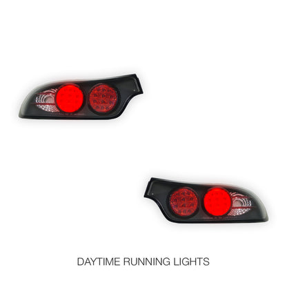 Mazda RX-7 FD (1997 - 2002) JDM Black LED Altezza Tail Lights LH + RH