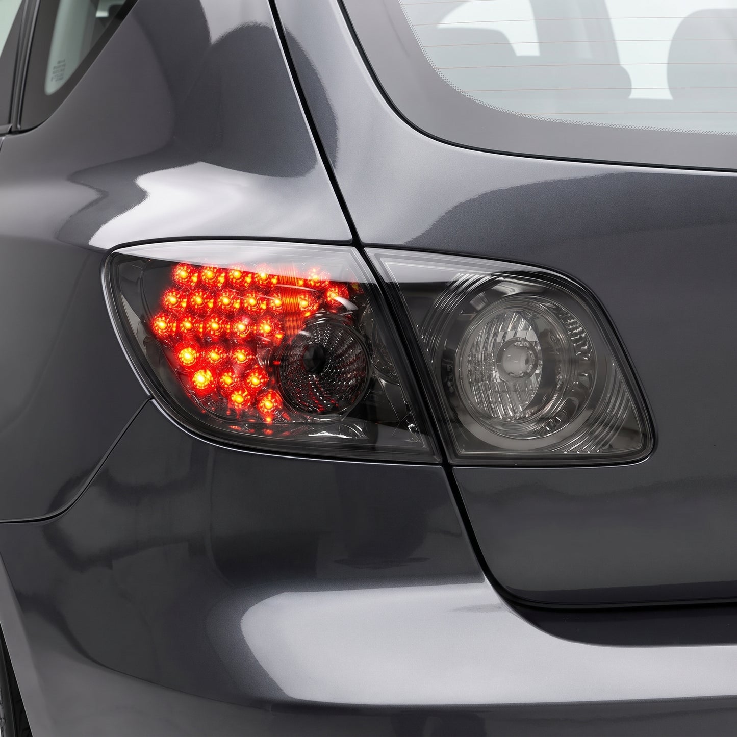 Mazda 3 BK (2003 - 2009) Smoked LED Tail Lights LH + RH