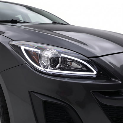 Mazda 3 BL (2009 - 2013) LED 3D DRL Style Projector Headlights LH + RH