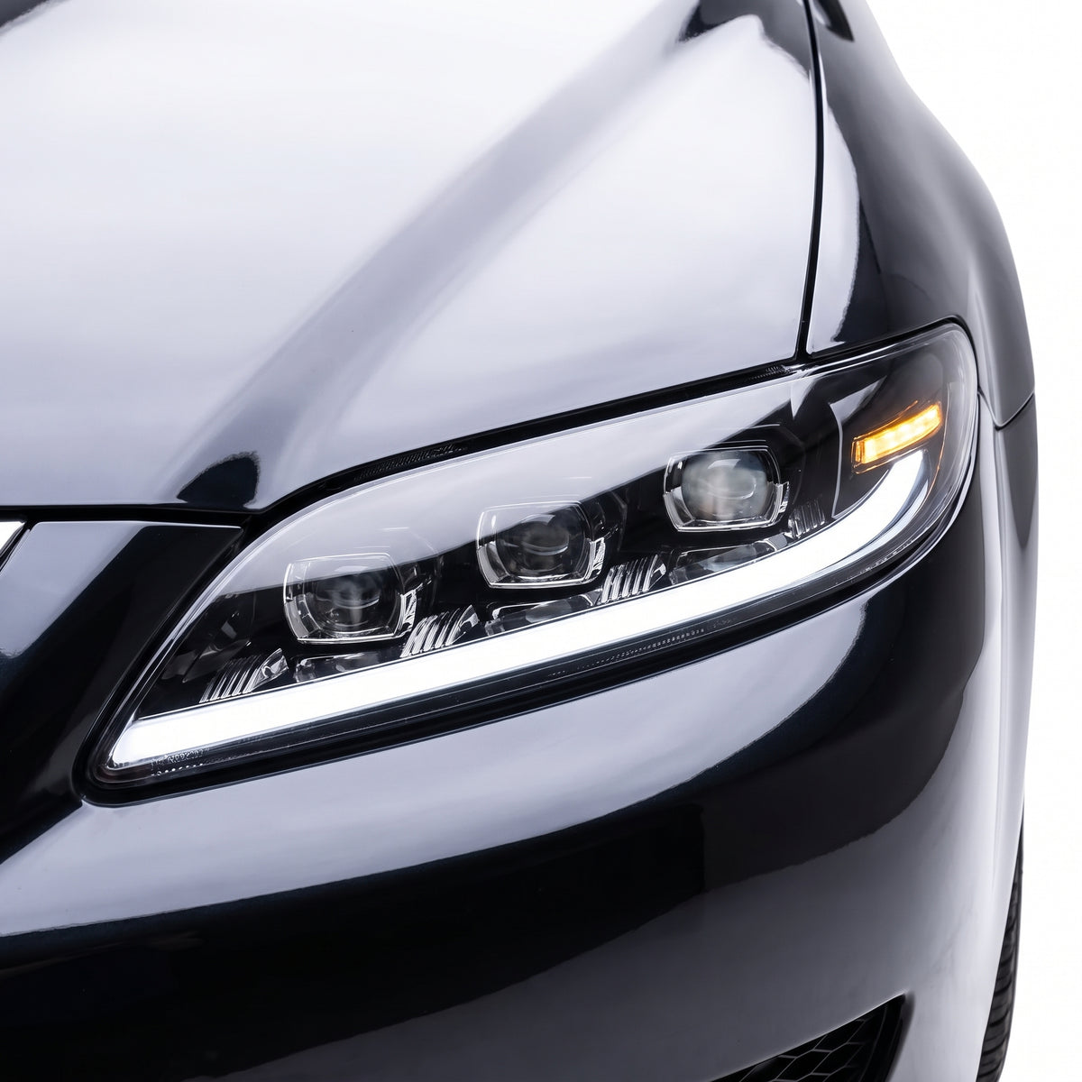 Mazda 6 GG / GY (2003 - 2008) LED DRL Sequential Headlights LH + RH installed