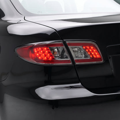 Mazda 6 GG (2002 - 2007) JDM Black LED Tail Lights LH + RH installed