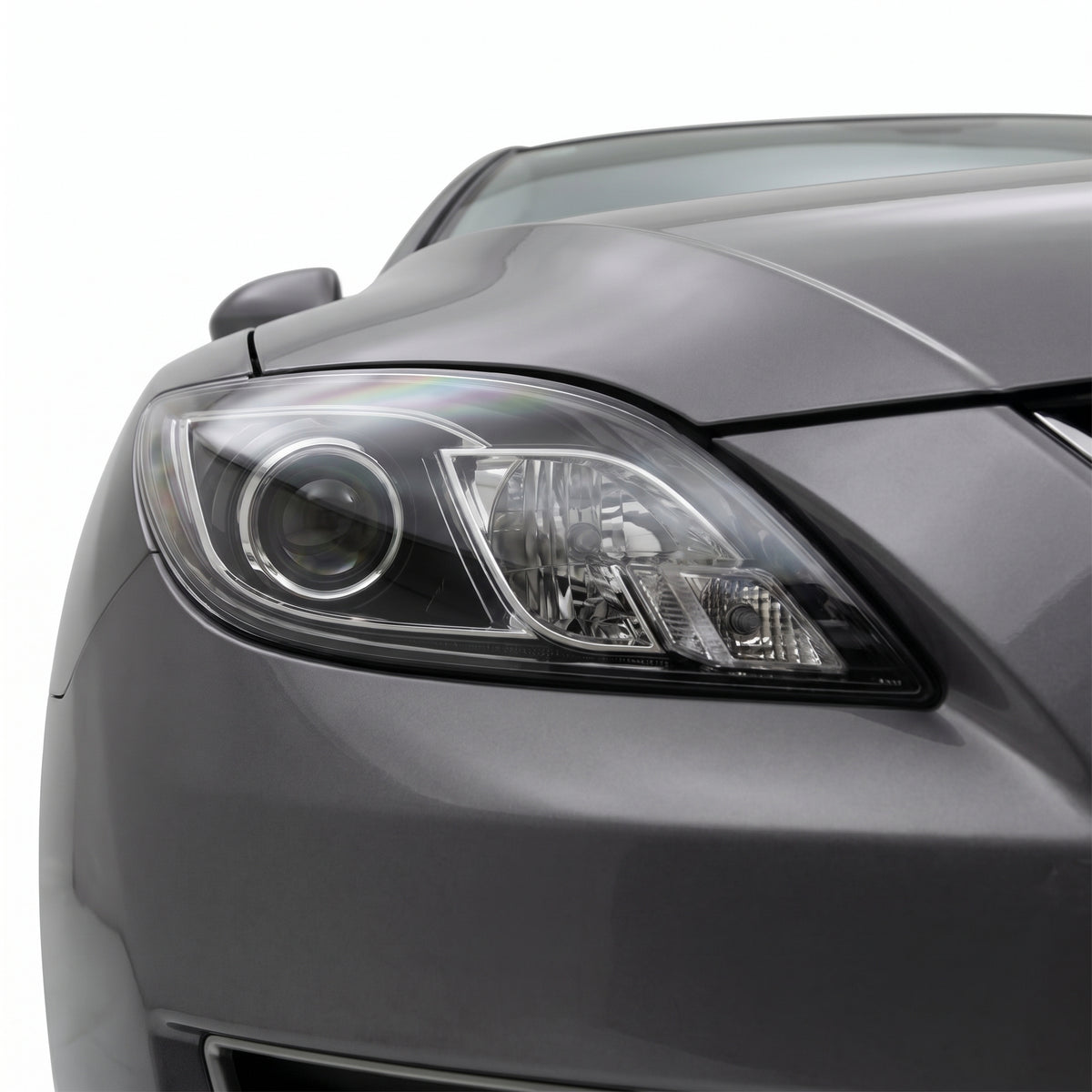 Mazda 6 GH Series 1 (2007 - 2010) OEM Style Non Xenon Headlights LH + RH installed close-up