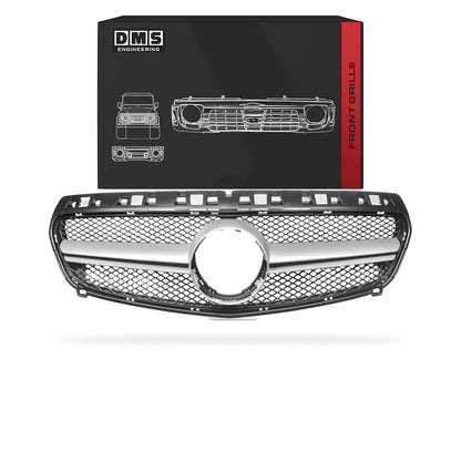 Mercedes-Benz A-Class W176 (2012 - 2015) Gloss Black / Silver Black AMG A45 Style Grille