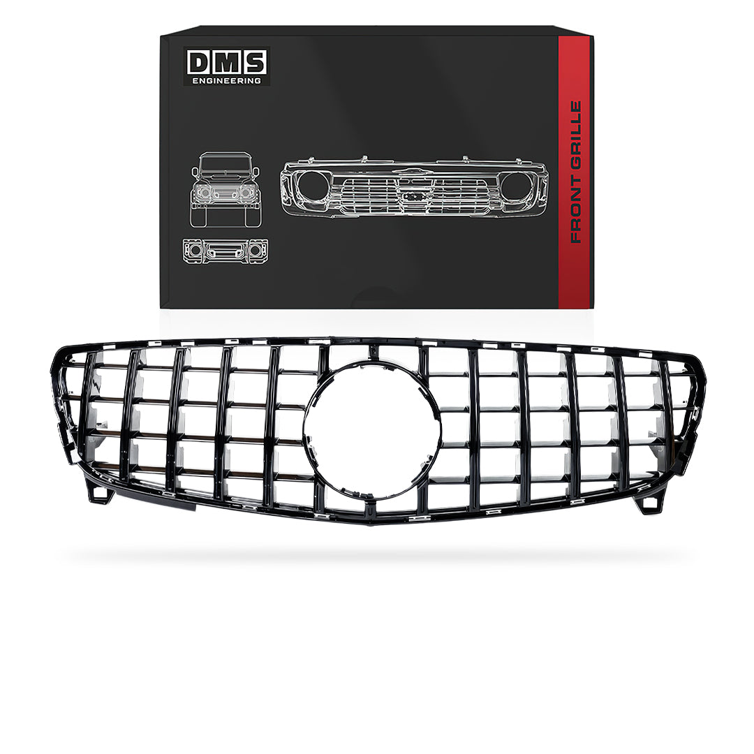 Mercedes-Benz A-Class W176 (2016 - 2018) Gloss Black / Chrome Black Panamericana Front Bumper Bar Grille